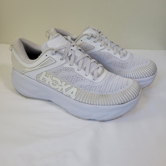 Hoka One One Shoes - Hoka One One Bondi 7 White White Running Shoes Womens 8.5 1110519 VVWH